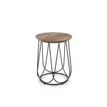 Klubska miza JEMI . Klubska mizica JEMI vas bo navdušila. Narejena je iz kovine in laminirane mizne plošče. Mizna plošča je v barvi oreh s kombinacijo