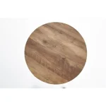 Klubska miza JEMI . Klubska mizica JEMI vas bo navdušila. Narejena je iz kovine in laminirane mizne plošče. Mizna plošča je v barvi oreh s kombinacijo