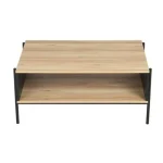 Klubska miza KARLAS . Moderna klubska mizica KARLAS, je zelo kvalitetna in stabilna. Mizna plošča je narejena iz MDF-ja. Podnožje mizne plošče je narejeno