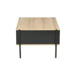 Klubska miza KARLAS . Moderna klubska mizica KARLAS, je zelo kvalitetna in stabilna. Mizna plošča je narejena iz MDF-ja. Podnožje mizne plošče je narejeno