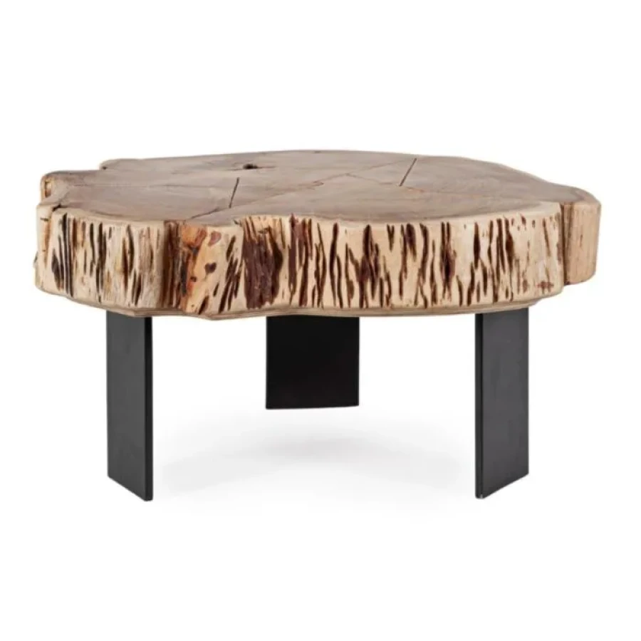 Klubska miza KEVAL NATURAL 70X65 . Klubska miza KEVAL NATURAL 70X65 je narejena iz lesa ter jeklenih nog. Dimenzije: širina: 70cm globina: 65cm višina: