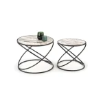 Klubska miza LAJ . Klubska mizica LAJ vas bo navdušila. Narejena je iz kovine in laminirane mizne plošče. Vašemu prostoru bo prinesla eleganco s svojo