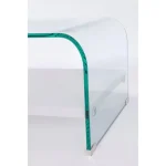 Klubska miza LINE WOOD bela 110X55 . Klubska miza LINE WOOD v beli barvi je popolen kos pohištva za vašo dnevno sobo. Narejena je iz prozornega stekla