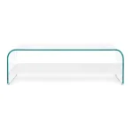 Klubska miza LINE WOOD bela 110X55 - slika 7