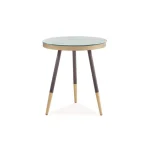 Kovinska klubska mizica MEGA 2 bo zagotovo popestrila vaš dnevni prostor. Barve: - Bela, marmorni efekt/črna Material: - Steklo+furnir - Kovina Dimenzije: -