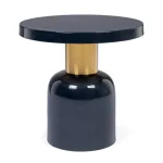 Klubska miza NALIMA D41 modra . Klubska miza NALIMA D41 modra je kakovostna mizica. Kombinacija modre in zlate barve se odlično prilega v vsak prostor.