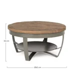 Klubska miza NARVIK D65 . Klubska miza NARVIK D65 je eleganten kos pohištva, ki se poda v vsak prostor. Spodnji del mizice je narejen iz kovine, kar