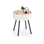 Klubska miza RUNA . Klubska miza RUNA je modernega dizajna in zelo priročna. Izdelana je iz lakirane MDF plošče, podnožje pa je iz jekla. Plošča mize se