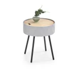 Klubska miza RUNA . Klubska miza RUNA je modernega dizajna in zelo priročna. Izdelana je iz lakirane MDF plošče, podnožje pa je iz jekla. Plošča mize se