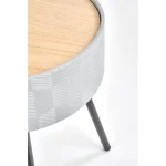 Klubska miza RUNA . Klubska miza RUNA je modernega dizajna in zelo priročna. Izdelana je iz lakirane MDF plošče, podnožje pa je iz jekla. Plošča mize se