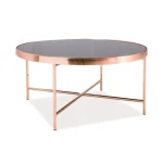 Moderna klubska miza TEDY je kvalitetna ter stabilna in primerna za vsako dnevno sobo. Narejena je it kovine. Ima štiri elegantne kovinske nogice, ki