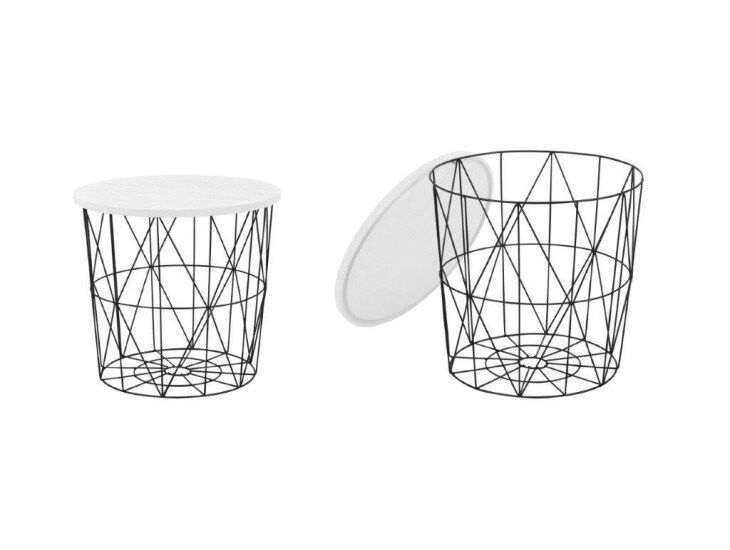 Moderna klubska mizica TENERIFI, narejena iz kovine, furnirja in laminirane mizne plošče. Dobavljiva je v paleti različnih barv. Klubska mizica Tenerifi je