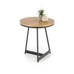 Klubska miza VIKA . Moderna klubska mizica VIKA, narejena iz kovine, MDF mizne plošče in furnirja. Klubska mizica Vika je kvalitetna ter stabilna in primerna