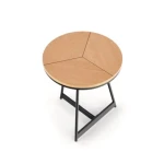 Klubska miza VIKA . Moderna klubska mizica VIKA, narejena iz kovine, MDF mizne plošče in furnirja. Klubska mizica Vika je kvalitetna ter stabilna in primerna