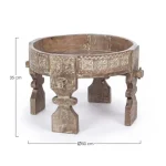 Klubska miza YASIR D50 natur je umetniška mizica, ki s svojim izgledom popestri vaš prostor. Ima štiri stabilne nogice z elegantnim motivom in obliko. Je