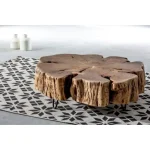 Klubska mizica ENEAS TREE . Klubska mizica ENEAS TREE je eleganten kos pohištva, ki s svojim izgledom pritegne vsakogar. Narejena je iz lesa in ima kovinske