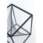 Klubska mizica ESPIRAL 40x40 ima kovinske okvirje in top iz kaljenega stekla. S svojo obliko in dizajnom popestri vsak prostor, ne glede na okolico. Material: