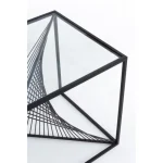 Klubska mizica ESPIRAL 48X48 . Klubska mizica ESPIRAL 48X48 ima jekleno okvirje in top iz kaljenega stekla. Material: - Jeklo - Kaljeno steklo Barva: - Črna