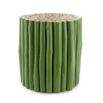 Klubska mizica GUADALUPE zelena . Klubska mizica GUADALUPE je narejena iz visokokakovostnih tikovih vej. Njen umetniški dizajn se odlično poda v vsak