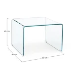 Klubska mizica IRIDE je praktična in elegantna. Narejena je iz stekla debeline 10 mm. Zaradi svoje oblike se prilega v vsak prostor. Narejena je iz