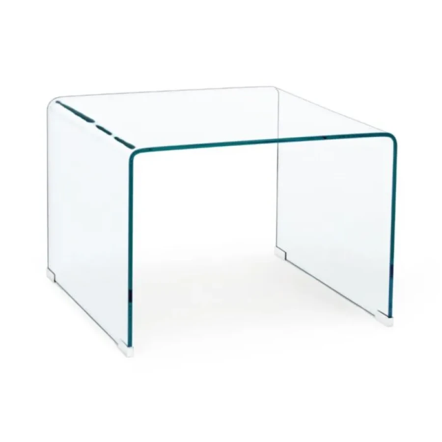 Klubska mizica IRIDE 60x60 . Klubska mizica IRIDE je praktična in elegantna. Narejena je iz stekla debeline 10 mm. Zaradi svoje oblike se prilega v vsak