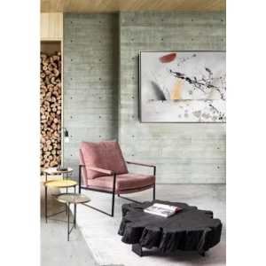 Klubska mizica KEVAL črna 90X90 . Klubska mizica KEVAL črna 90 x 90 je narejena iz lesa in zaključena z pokrovom poliuretanske barve. Ima stabilne kovinske