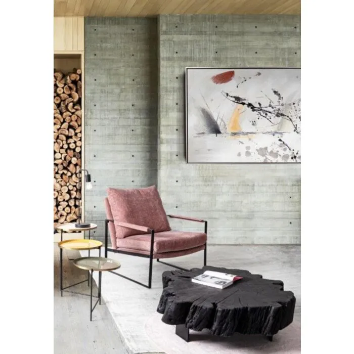 Klubska mizica KEVAL črna 90X90 . Klubska mizica KEVAL črna 90 x 90 je narejena iz lesa in zaključena z pokrovom poliuretanske barve. Ima stabilne kovinske