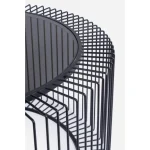 Klubska mizica KIERAN D80 . Klubska mizica KIERAN D80 je eleganten kos pohištva, ki popestri vsak prostor. Narejena je iz kovine. Vrh je narejen iz kaljenega