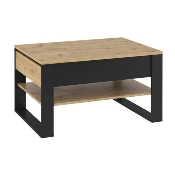 Klubska mizica KVIN . Klubska mizica KVIN je izjemno privlačna za oči in primerna za vsak prostor. Na obeh straneh mizice so dva zelo priročna in kakovostna