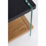 Klubska mizica LINE WOOD črna 50 x 50 . Klubska mizica LINE WOOD je kakovosten kos pohištva. Narejena je iz MDF plošče v črni barvi in v barvi z učinkom