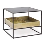 Klubska mizica MAVILA 62x62 . Klubska mizica MAVILA 62 x 62 je narejena iz kovine. Mizna plošča je narejena iz kakovostnega stekla. Mizica je zelo priročna