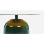 Klubska mizica NALIMA D50 zelena . Klubska mizica NALIMA D50 zelena je moderna in elegantna okrogla miza s premerom 50 cm, ki v vsak prostor prinese svežino