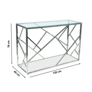 Klubska mizica PACADE . Moderna klubska mizica PACADE. Je zelo kvalitetna in stabilna. Mizna plošča je napravljena iz kaljenega stekla. Podnožje mizne