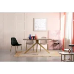 Klubska mizica PHOENIX D57.5 bela . Klubska mizica PHOENIX D57.5 bela je edinstven kos pohištva za vsak prostor. Okvir mizice je narejen iz kovine, v zlati