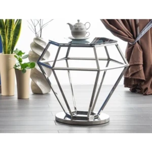 Klubska mizica ROL . Klubska mizica ROL je eleganten kos pohištva, ki popestri vaš prostor s svojo eleganco. Narejena je iz kakovostnega kaljenega stekla in