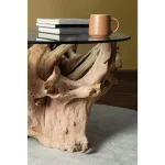 Klubska mizica ROSALIND D80 ima kaljeni stekleni vrh. Ima leseni okvir. Material: - Kaljeno steklo - Les Dimenzije: širina: BASE: Ø70cm višina: 46h; VETRO: