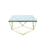 Moderna klubska mizica SILY. Je zelo kvalitetna in stabilna. Mizna plošča je narejena iz kaljenega stekla. Podnožje mizne plošče je narejena iz kovine.