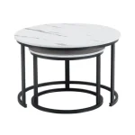 Klubska mizica TOYA bela / marmor . Klubska mizica TOYA bela / marmor je primerna za vsak dnevni prostor. Posebna je zaradi svoje oblike nogic ter možnosti