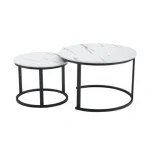 Klubska mizica TOYA bela / marmor . Klubska mizica TOYA bela / marmor je primerna za vsak dnevni prostor. Posebna je zaradi svoje oblike nogic ter možnosti