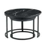 Klubska mizica TOYA črna / marmor . Klubska mizica TOYA črna / marmor je primerna za vsak dnevni prostor. Posebna je zaradi svoje oblike nogic ter možnosti