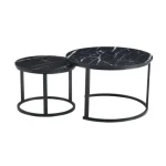 Klubska mizica TOYA črna / marmor . Klubska mizica TOYA črna / marmor je primerna za vsak dnevni prostor. Posebna je zaradi svoje oblike nogic ter možnosti