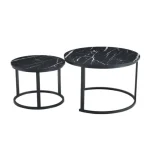 Klubska mizica TOYA črna / marmor . Klubska mizica TOYA črna / marmor je primerna za vsak dnevni prostor. Posebna je zaradi svoje oblike nogic ter možnosti