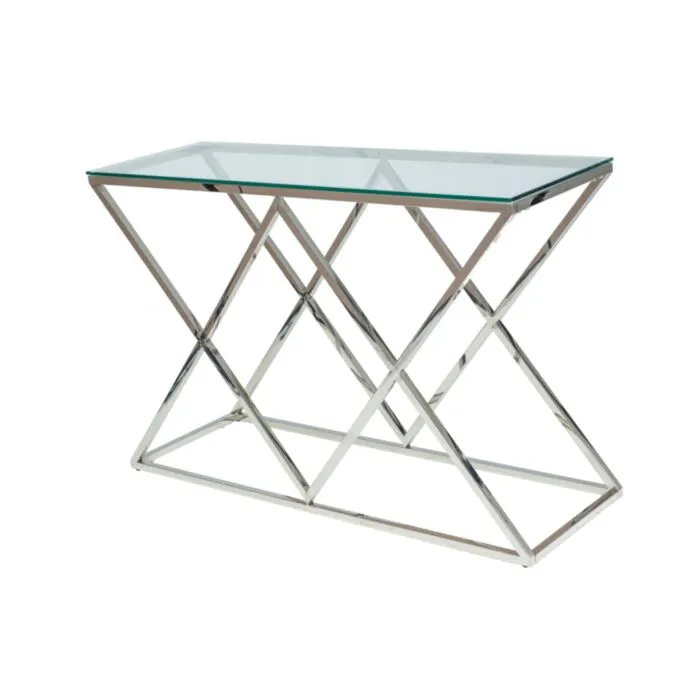 Klubska mizica ZEN 120 x 78 . Klubska mizica ZEN 120 x 78 vas bo navdušila. Narejena je iz kromiranega ogrodja. Mizna plošča je iz kaljenega stekla. Barva: