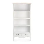 KNJIŽNA OMARA 2C JUSTINE . Knjižna omara JUSTINE 2DR, je eleganten kos pohištva, ki popestri vsak prostor. Okvir je narejen iz lesa pavlovine in furnirja.