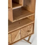 Knjižni poličnik 1C RAIDA . Knjižni poličnik 1C RAIDA je narejen iz lesa in kovinskih nog. Okvir je iz akacijevega lesa. Material: - Les - Kovina