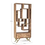 Knjižni poličnik 1C RAIDA . Knjižni poličnik 1C RAIDA je narejen iz lesa in kovinskih nog. Okvir je iz akacijevega lesa. Material: - Les - Kovina