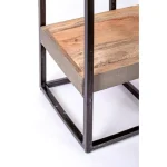 Knjižni poličnik MANCHESTER . Knjižni poličnik MANCHESTER, je popolen kos pohištva. Okvir je narejen iz kakovostnega mangotovega lesa in kovine, noge so