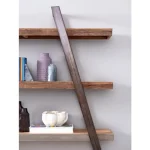 Knjižni poličnik MANCHESTER . Knjižni poličnik MANCHESTER, je popolen kos pohištva. Okvir je narejen iz kakovostnega mangotovega lesa in kovine, noge so