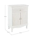 Komoda 2A-1C CLORINE, je eleganten kos pohištva, ki popestri vaš prostor. S svojim posebnim dizajnom cvetličnih vzorcev na vratih komode, popestri in