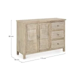 Komoda 2A-3C MAYRA . Komoda 2A-3C MAYRA je eleganten kos pohištva, ki popestri vaš prostor. Njen poseben dizajn vas bo navdušil, saj prinese vašemu